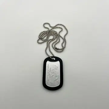 AVIREX 도그택 목걸이 볼체인 70cm