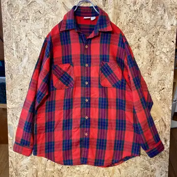 BIG MAC 헤비 플란넬 셔츠 레드 70년대 빈티지