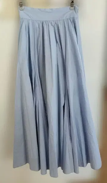 anuans 아뉴앙스 라이트 블루 플레어 스커트 코튼