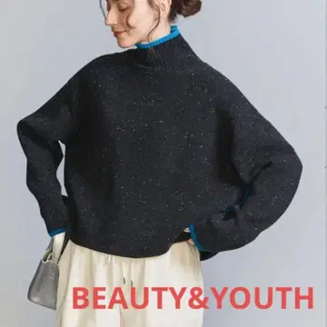 B &Y 컬러 네프 라인 터틀넥 니트 뷰티앤유스
