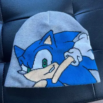 h&m 소닉 니트 모자 니트 캡 비니 그레이 128~146cm