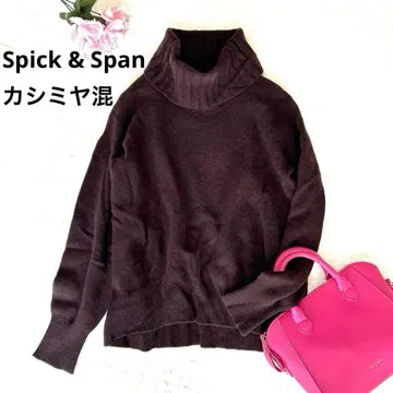 Spick & Span 캐시미어 혼방 울 터틀 니트탑 풀오버