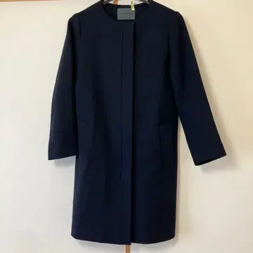 Spick & Span 다크 네이비 롱 코트