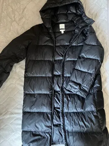 H&M 블랙 다운 US XXS