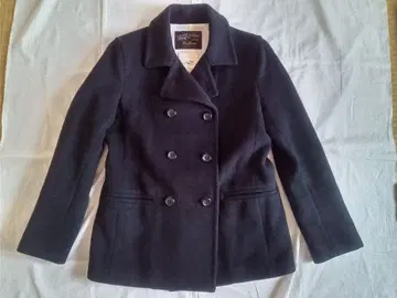 스픽앤스팬 울 캐시미어 혼방 피코트 38 블랙 고급 블랙