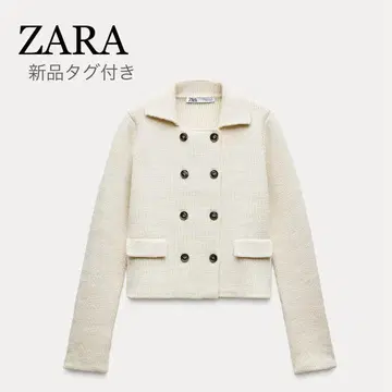 ZARA 택 포함 새상품 노카라 자켓 아이보리