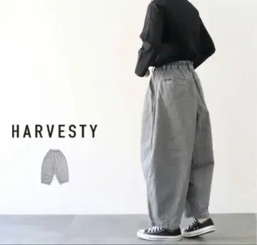 하베스티 서커스 팬츠 블랙 데님 10oz 그레이 페이드 사이즈 1