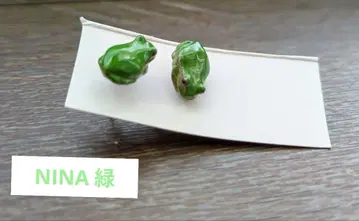 NINA 개구리 귀걸이 그린 그린