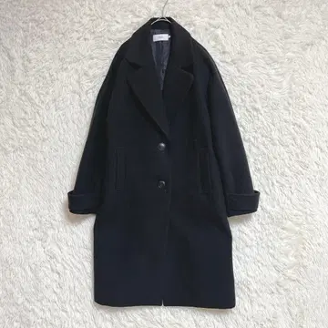 [ AZUL by moussy ] 체스터 코트 (S) 롱 기장 블랙