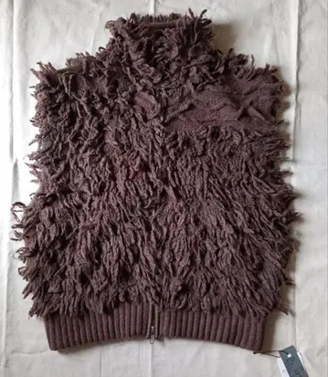 [택 포함 새상품] JEANASIS 프린지 니트 베스트 사이즈 F