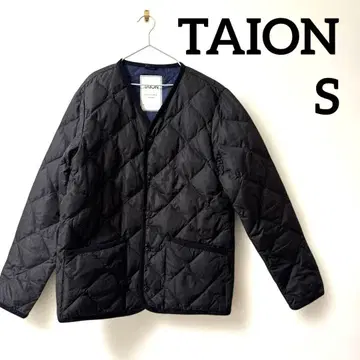 TAION city line 가디건 다운 자켓 블랙 S