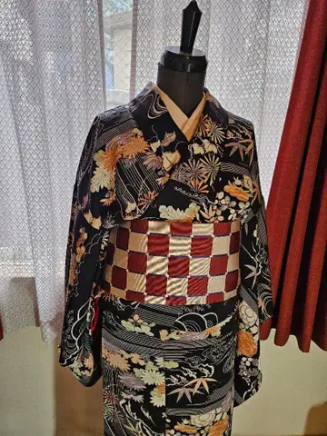 새상품급 앤티크 기모노 고전