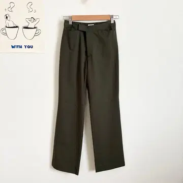 엘르/ELLE 와이드 팬츠 깔끔 릴랙스 레이온 심플 멋스러운