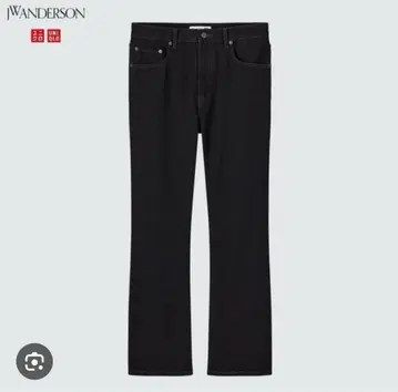 레어 사이즈 UNIQLO 35 슈컷 데님 JW ANDERSON 블랙