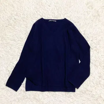 [ 새상품급 ] 보쉬 비어빌리티 캐시미어 100 V넥 니트 네이비