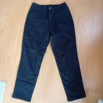 펠리시모 리브인컴포트 보아 안감 스트레이트 팬츠 블랙 사이즈 5