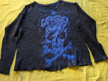 ALGONQUIN 스컬 디자인 긴팔 니트