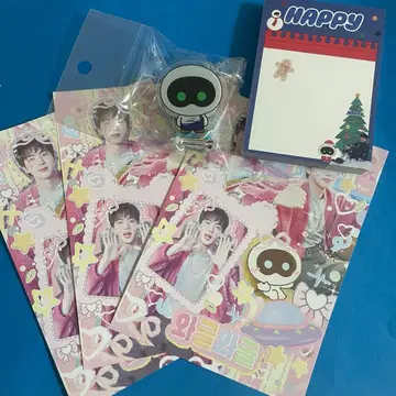 BTS JIN 진 생일 샵 참 그립 이벤트 메모