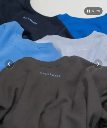 블루 파랑 LOGO SWEATSHIRT