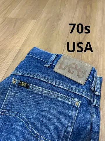 70년대 USA제 Lee 스트레이트 데님 42 TALON ZIP