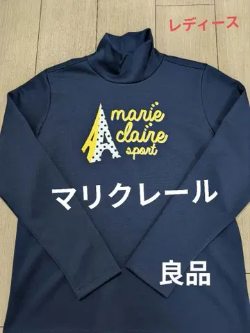 [ 마리끌레르 ] 골프웨어 모크넥 네이비 여성용 가을/겨울 고품질