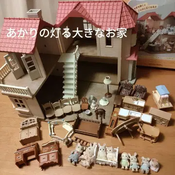 아카리가 켜지는 큰 집 인형 가구 세트