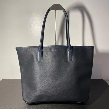 UNITEDARROWS 네이비 블랙 가죽 토트백 비즈니스백 A4