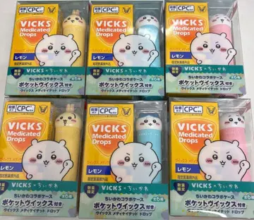 치이카와 (먼작귀) VICKS 비익스 드롭 6종 세트 레몬맛