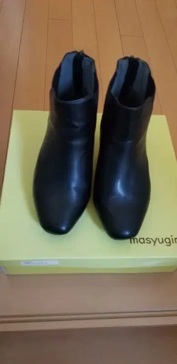 숏부츠 4E M 블랙 넓은 발볼 발등 너비