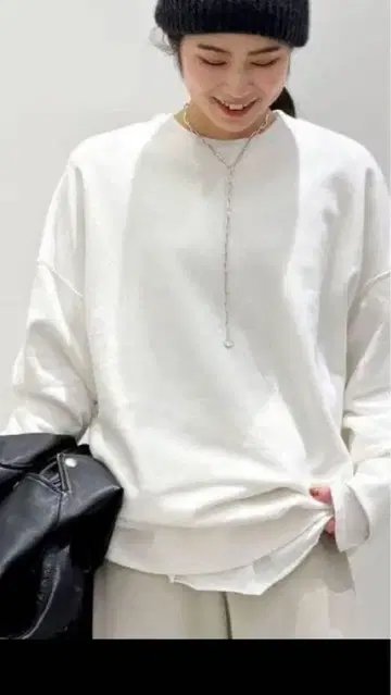 AP STUDIO Deuxieme Classe 코튼 캐시미어 맨투맨