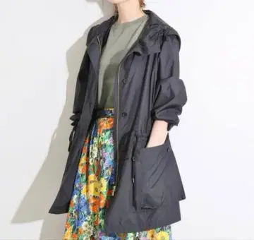 [ IENA LA BOUCLE ] 타프타 후드 블루종 38 사이즈