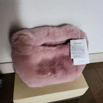 퍼 숄더백 핑크