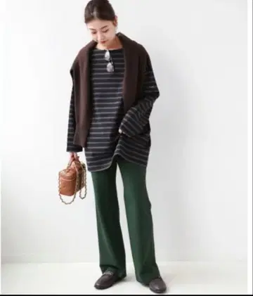 [ 새상품 ] 저널 스탠다드 리룸 코스미컬 웜 기모 팬츠 그린