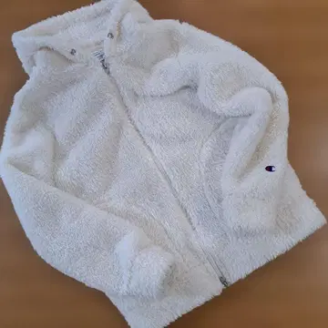 Champion 플리스 자켓 L 화이트