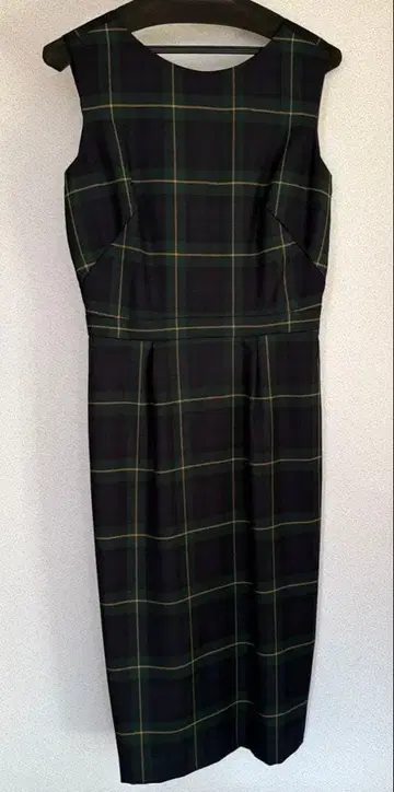 아네스베 원피스 체크 무늬