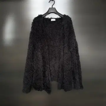 BayBee 블랙 퍼지 가디건