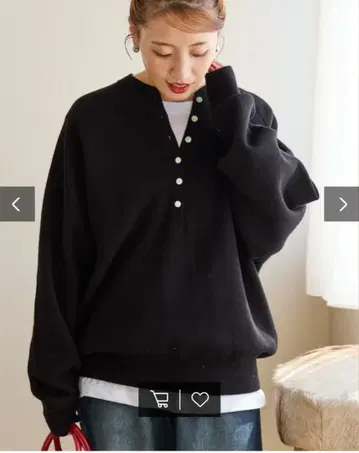 프릭스스토어 맨투맨라이크 헨리넥 니트 풀오버