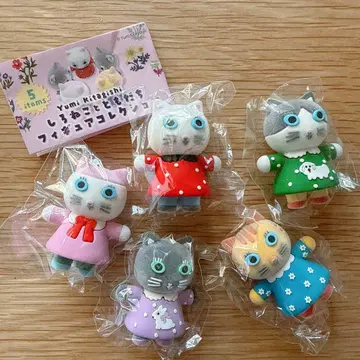 키타기시 유미 하얀 고양이와 친구들 피규어 컬렉션 컴플리트 세트