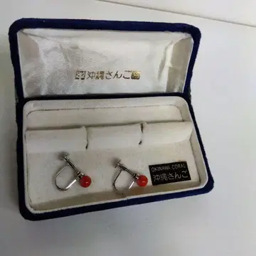 오키나와 산호 코랄 귀걸이