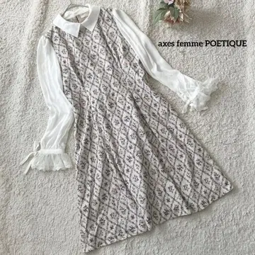 엑시즈팜 포에틱 고블랑풍 프린트 원피스 M