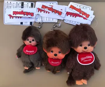 특가 택 포함 새상품 몽치치 봉제 인형 키링 남아 3개 세트