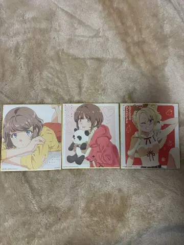 청춘 돼지는 바니걸 선배의 꿈을 꾸지 않는다 영화 특전 3장 세트