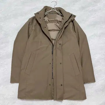 유니클로 하이브리드 다운 베이지 L 후드 없음