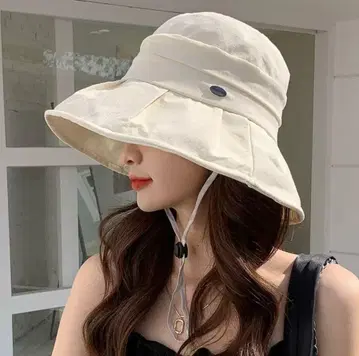 아이보리 코튼 버킷햇