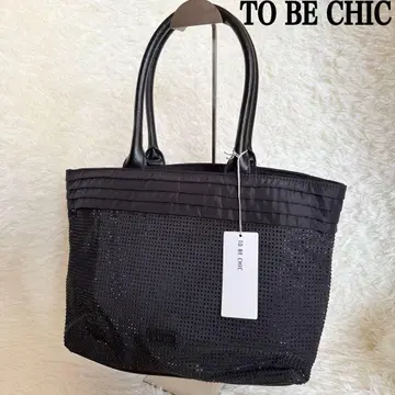 새상품 미사용 TO BE CHIC 비쥬 스와로 큐빅 토트