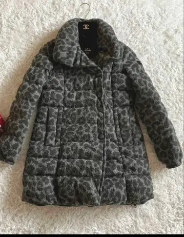 TATRAS 그레이 레오파드 무늬 다운 자켓