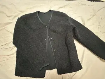 유니클로 보아 자켓 블랙 S 사이즈