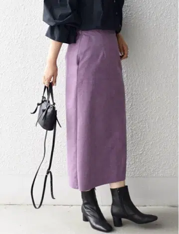 ships 스웨이드 타이트 스커트