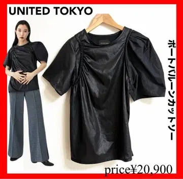 UNITED TOKYO 포트 벌룬 티셔츠 블랙