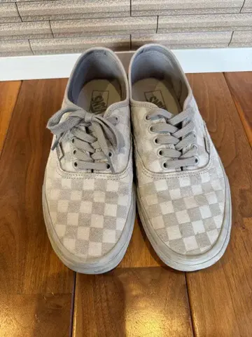 새상품급 VANS 반스 오센틱 체커보드 그레이 27cm